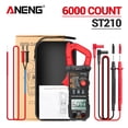 thumbnail image 3 of ANENG Digital Clamp Meter AC/DC Current Clamp True-RMS Multimeter Auto-Ranging Multi Tester with Amp Volt Ohm Resistance Capacitance Continuity Diode Temperature Frequency NCV Tests for Automotive Ele, 3 of 7