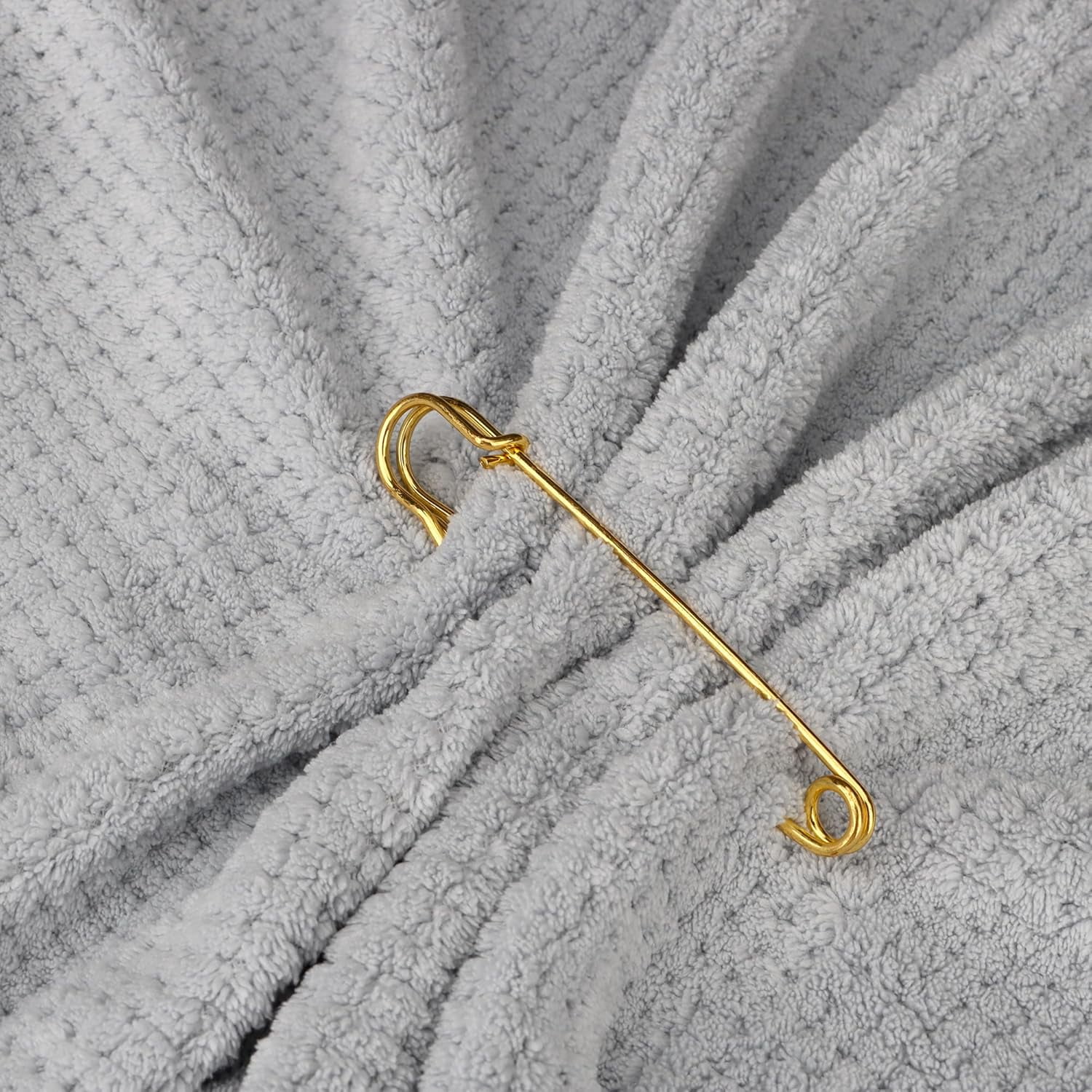 20Pcs Extra-Large Safety Pins, 4" Heavy Duty Steel Pins for Blankets and Clothes - Black