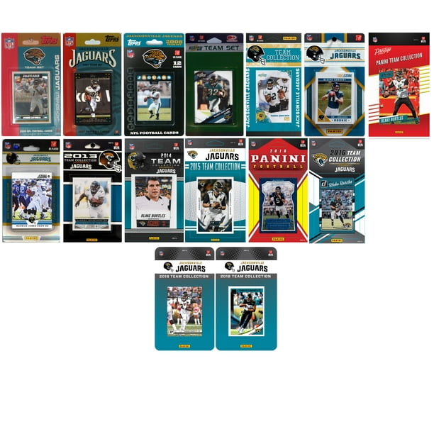 NFL Jacksonville Jaguars 15 Different Licensed Trading Card Team Sets