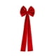 thumbnail image 2 of Funda de lazo para sillas de terciopelo rojo para decoración navideña - Adorno de silla festiva de tela Flock para decoraciones de fiestas y bodas, 2 of 9