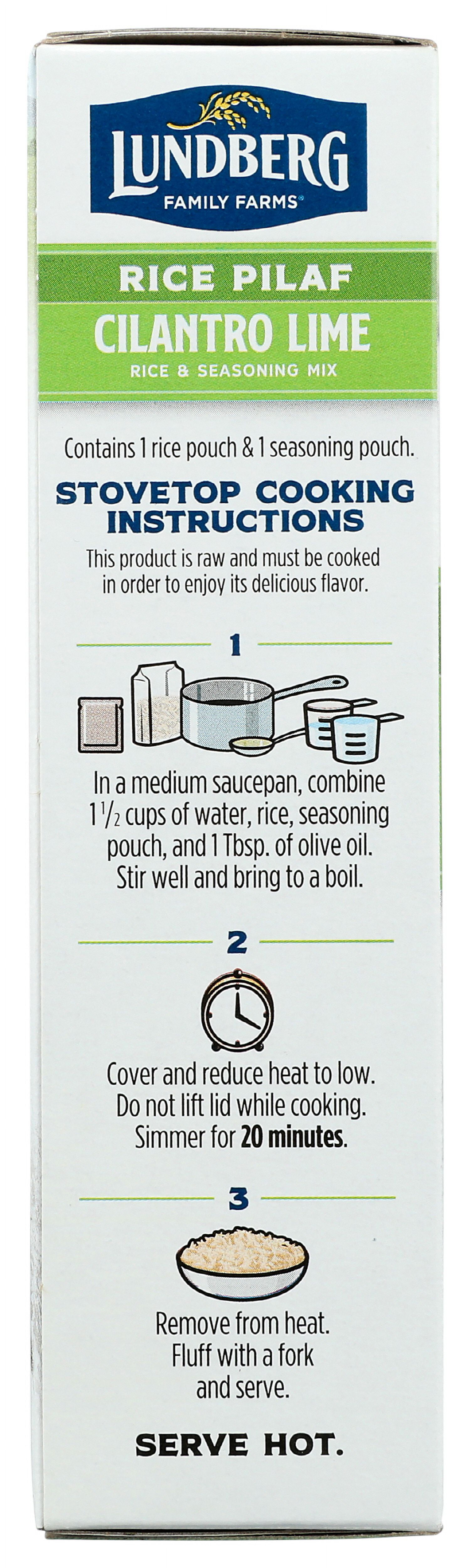 (Pack of 6), Lundberg Organic Cilantro Lime White Rice, 5.5 oz