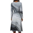 thumbnail image 4 of Dresses for Women Plus Size Flowy Casual V Neck Wrap Dress Long Loose Casual Floral Dresses, 4 of 5