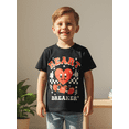 thumbnail image 4 of BemeyourBBs Toddler Baby Boy Girl Valentines Day Outfit Kids Valentines Day Shirt Letters Heart Graphic Short Sleeve Summer Tee Shirts Tops, 4 of 9