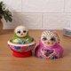 thumbnail image 1 of Muñecas rusas de anidación cuerno niña madera pintada a mano Matryoshka niños juguete Likrtyny juguetes de los niños, 1 of 9