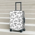 thumbnail image 6 of Rateoe Hand Drawn Turtle Printed Luggage Cover, Suitcase Protector Fits 18-32 Inch Luggage-, 6 of 7