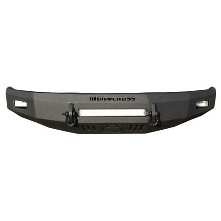 - Iron Cross Automotive 40-525-15-MB HD Low Profile Bumper; Matte Black;