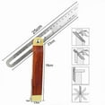 thumbnail image 2 of Adjustable Multi Square, Wood Base Bevel, T-Shaped Bevel with Hardwood Handle, Ideal for Carpenter, Joiner and Woodworking, 2 of 4
