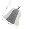 thumbnail image 2 of unbranded 2Pcs Reusable Felt Sauna Hats Thick Sauna Caps for Bathing Protecting Eyes and Hair, 2 of 7