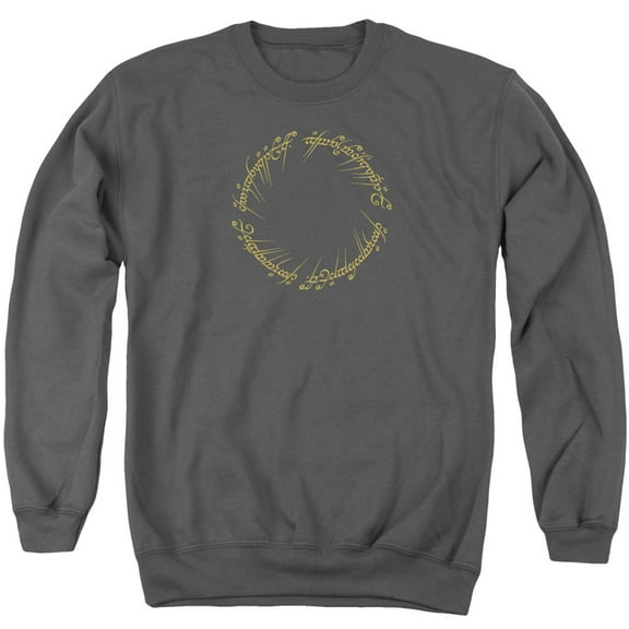 Lord of the Rings One Ring Adult Crewneck Sweatshirt Charcoal