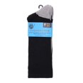 thumbnail image 2 of On the Go Men's Crew Socks (2 Pair Pack, Black with Medium Grey Sole), 2 of 2