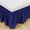 Lavender Blue, variant on RUseeN Wrap Around Ruffled Bed Skirt with Adjustable Elastic Belt - 15 Inch Drop Easy to Put On, Wrinkle Free Bedskirt Dust Ruffles, Bed Frame Cover for Queen Size Beds, Burgundy