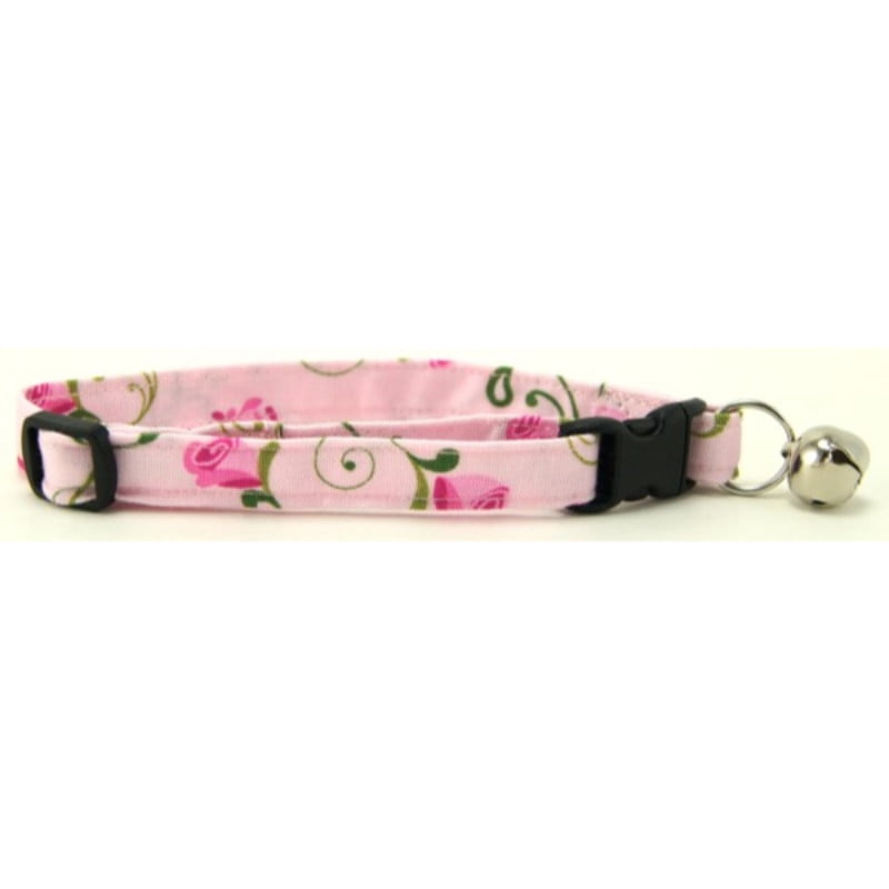 Pink Rosebud Cat Collar