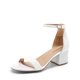thumbnail image 1 of Sandalia DREAM PAIRS con Tacón Bajo y Grueso en Perla Blanca, 1 of 7