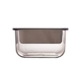 thumbnail image 1 of Cubierta de tejido montada en la pared Soporte de almacenamiento de papel de seda Soporte de caja de pañuelos multifuncional para baño de escritorio Marrón Macarena Cubierta de tejido, 1 of 7