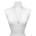 thumbnail image 3 of Delight Jewelry Silvertone Domed Class of 2028 Everlasting Love Engraved Cross Zoey Necklace, 28", 3 of 4