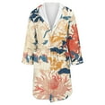 thumbnail image 4 of Jindong Robes en Peluche pour Femmes Robe en Polaire Longue Chaude Peignoir de Bain Veste de Détente Imprimée Robe de Confort Robes pour Femmes, 4 of 5