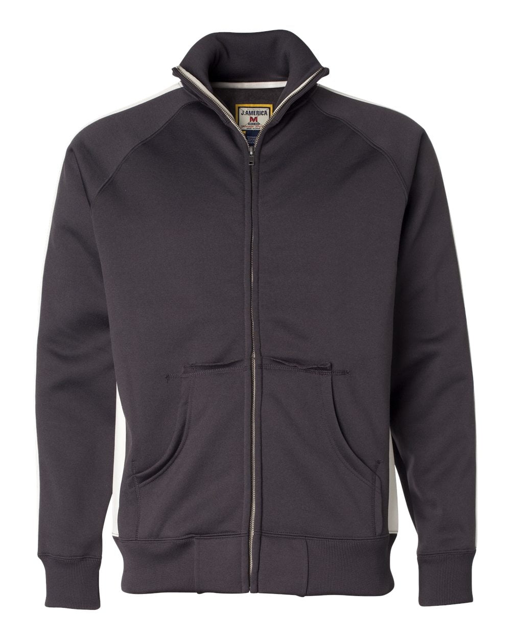J. America Vintage Polyester Fleece Track Jacket 8858