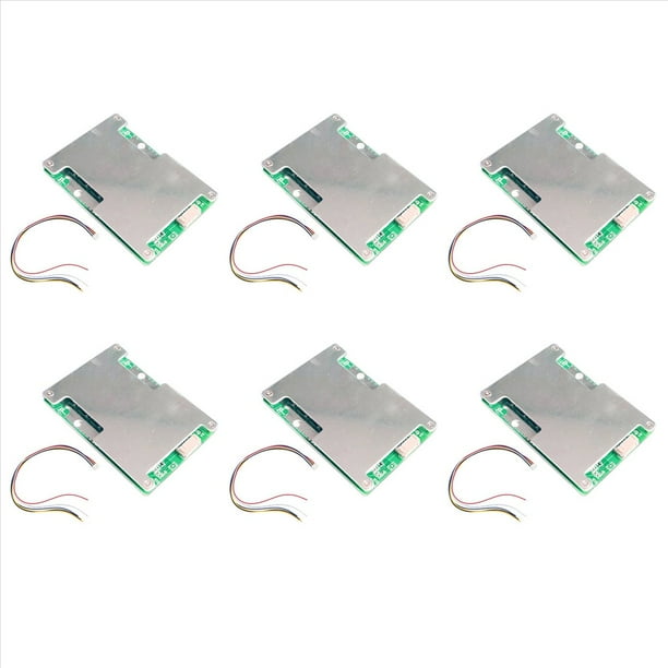 6X Cargador de BateríA de Litio 4S 12V 800A LiFePO4, Placa de ProteccióN con Equilibrio de BateríA de EnergíA/Placa de ProteccióN PCB Mejorada
