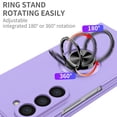 thumbnail image 4 of Decase for Samsung Galaxy Z Fold 6 Case with 360° Ring Kickstand,Military Grade Hard PC Protective Case Tough Armour Shell Slim Shockproof Phone Cover for Samsung Galaxy Z Fold 6 5G 2024,Purple, 4 of 8