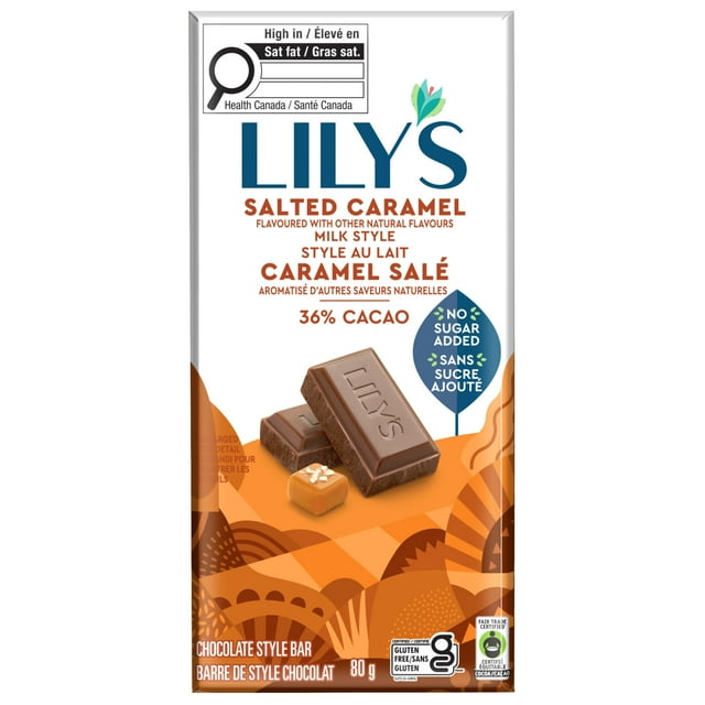 Lily's Salted Caramel Milk Chocolate Style Bar 80g