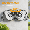 thumbnail image 3 of Dkenicor 5/16 70FT Retractable Wall Mount Garden Hose Reel,10 Pattern Nozzle,Automatic Self Retract&Any Length Lock,for Garden,Patio,Yard Use,Gray, 3 of 5
