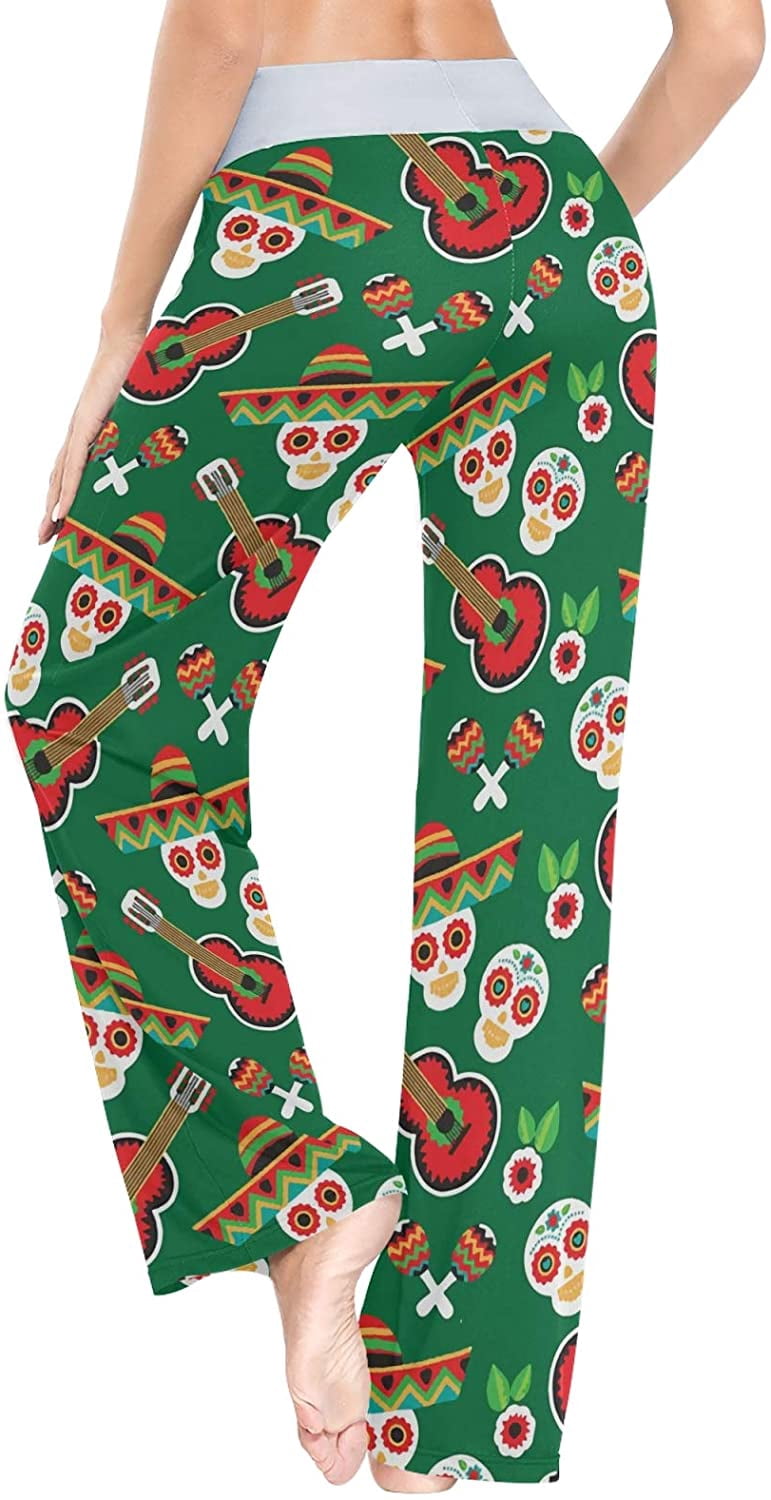 Women Skulls Guitar Sleepwear Pants 