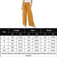 thumbnail image 2 of Pantalones Elegantes Pantalones plisados ​​cómodos de lino de algodón Traje de dama de oficina de damas sueltas (Amarillo XXL) Cgtredaw para Mujer Amarillo T S, 2 of 6