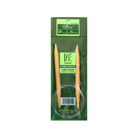 Clover Bamboo Circular Knitting Needle 29" 15