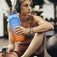 thumbnail image 6 of Leodye Water Bottle, Universal Fitness and Sports Water Bottle, Motivational Water Bottle with Times to Drink and Straw, 6 of 7