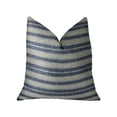 thumbnail image 1 of Plutus By meadow Almohada de lujo hecha a mano en color crema y azul marino - Doble cara 26 "x 26" Plutus PBRAZ156-2626-DP, 1 of 2