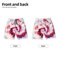 thumbnail image 2 of PAYOHTO Red Spiral Tie Dye Boys Swim Trunks Quick Dry Beach Boardshorts for Teen Boys Bathing Suit Swimwear for Boys, 2 of 7
