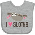 thumbnail image 3 of Inktastic Sloth Lover Rain Forest Girls Baby Bib, 3 of 4