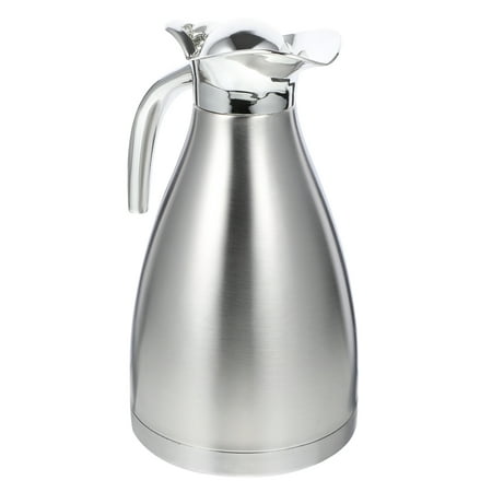 

Stainless Steel Water Bottle Pot Insulated Kettle Thermal Bottle Household Water Container for Home Restaurant (Silver 1.5L Double-layer Insulated Pot)