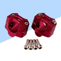 HEMOTON Motorcycle Handlebar Risers 5.72x3.95x3.63CM Red Handlebar Fixing Seat for Dirt Bike Accessories