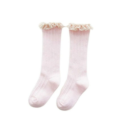 

Yejaeka Children s Lace Socks Monochrome Leisure Knitted Soft Tube Stockings