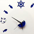 thumbnail image 4 of Reloj de Pared Acrílico de Moda, Torre de Timón, Pequeño Reloj Silencioso DIY, Decoración para hogar Azul Macarena Reloj de pared mudo, 4 of 8