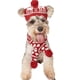 thumbnail image 4 of Gorro y bufanda de punto para disfraz de perro navideño, accesorios bonitos para disfraz de mascota, ropa cálida de invierno para gato, 4 of 5