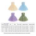 thumbnail image 3 of IBTOM CASTLE Toddler Little Flower Girls Princess Tulle Dress Sleeveless Floral Embroidery Tutu 3D Butterfly Back Bowknot For Wedding Birthday Party Evening Formal Blue, 3 of 7