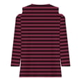thumbnail image 5 of Womens' Fashion 3/4 Sleeve Plus Size Shirts 2024 Casual Striped Shirt Gifts for Womens, 5 of 5