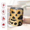 thumbnail image 5 of 12oz Coffee Tumblers Gold and Black Of Leopard Print Stainless Steel Vacuum Insulated Travel Tumbler Coffee Cups Mug with Lid and Straw with Cleaning Brush for Cold & Hot Drinks, 5 of 5