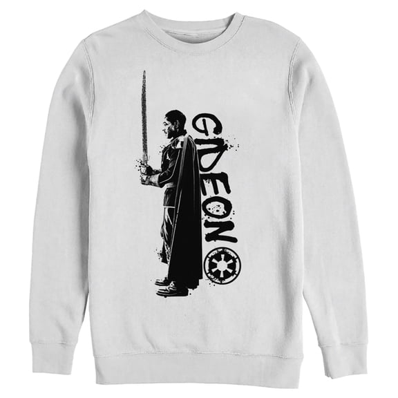 Men's Star Wars: The Mandalorian Moff Gideon Sweatshirt White X Large