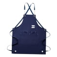 thumbnail image 2 of Delantal de lona para hombre con bolsillo Delantal de artista Delantal de cocina Delantal con pechera Delantal de carpintería Azul, 2 of 8