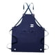 thumbnail image 2 of Delantal de lona con correa ajustable y bolsillos grandes, impermeable, para cocina y chef. Azul, 2 of 8