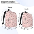 thumbnail image 2 of Wukai Easter Rabbit Durable Canvas Laptop Backpack,Adjustable Shoulder Straps,Water-Resistant,Large Capacity,Stylish Design, Fits 15-17in Laptops,Unisex for School,Office,Travel-Medium, 2 of 5
