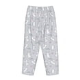 thumbnail image 5 of Naloa Fun Rabbit Print Women’s Ultra-Soft Comfy Pajama Lounge Pants with Pockets & Drawstring, 5 of 8