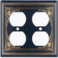 thumbnail image 3 of Metal Light Switch Plate Cover Elegant Victorian Black Yellow Frame FRA054, 3 of 13