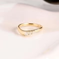 thumbnail image 3 of vylahjewellery Marquise Cut Moissanite Wedding Band Curved Ring, Wedding Ring Band 10K Vermeil Yellow Gold Everyday Wear Ring Stackable Ring Engagement Anniversary Ring, 3 of 8