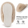 thumbnail image 6 of Ecetana Women's Furry Slippers Comfy Memory Foam Fuzzy Fluffy Slippers Non-slip Indoor House Shoes, 6 of 8