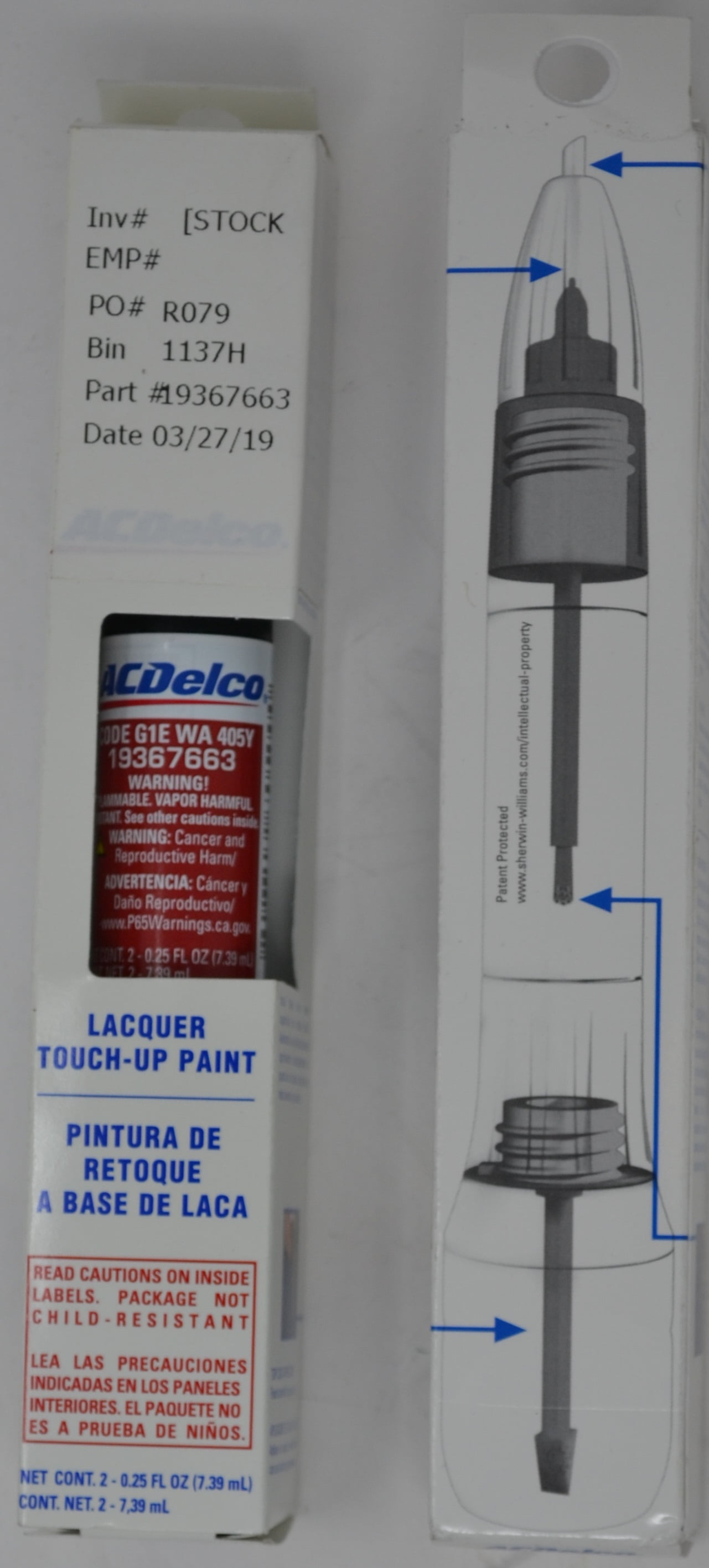OEM Genuine GM ACDelco 4 in1 Touch Up Paint CODE G1E WA405Y LIMITED