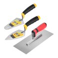 thumbnail image 1 of Juego de herramientas de albañilería de 3 piezas: llana plana, juego para pisos de cemento, conector para ladrillos; para yeseros de hormigón, 1 of 9
